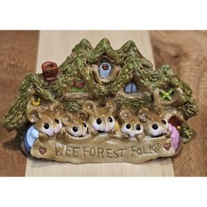 Wee Forest Folk Display Plaque Retired Hand Signed by Annette Petersen 1983